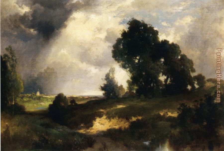 The Passing Shower painting - Thomas Moran The Passing Shower art painting